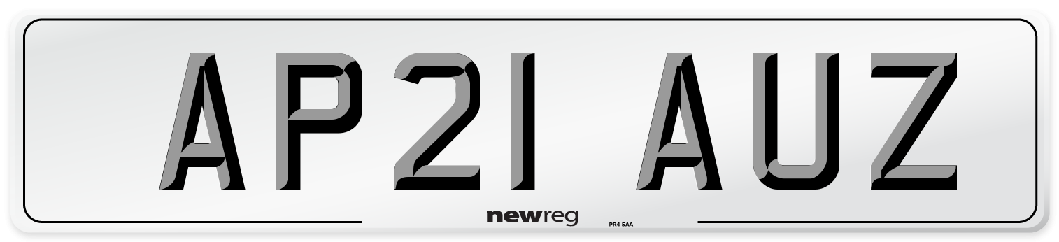 AP21 AUZ Number Plate from New Reg